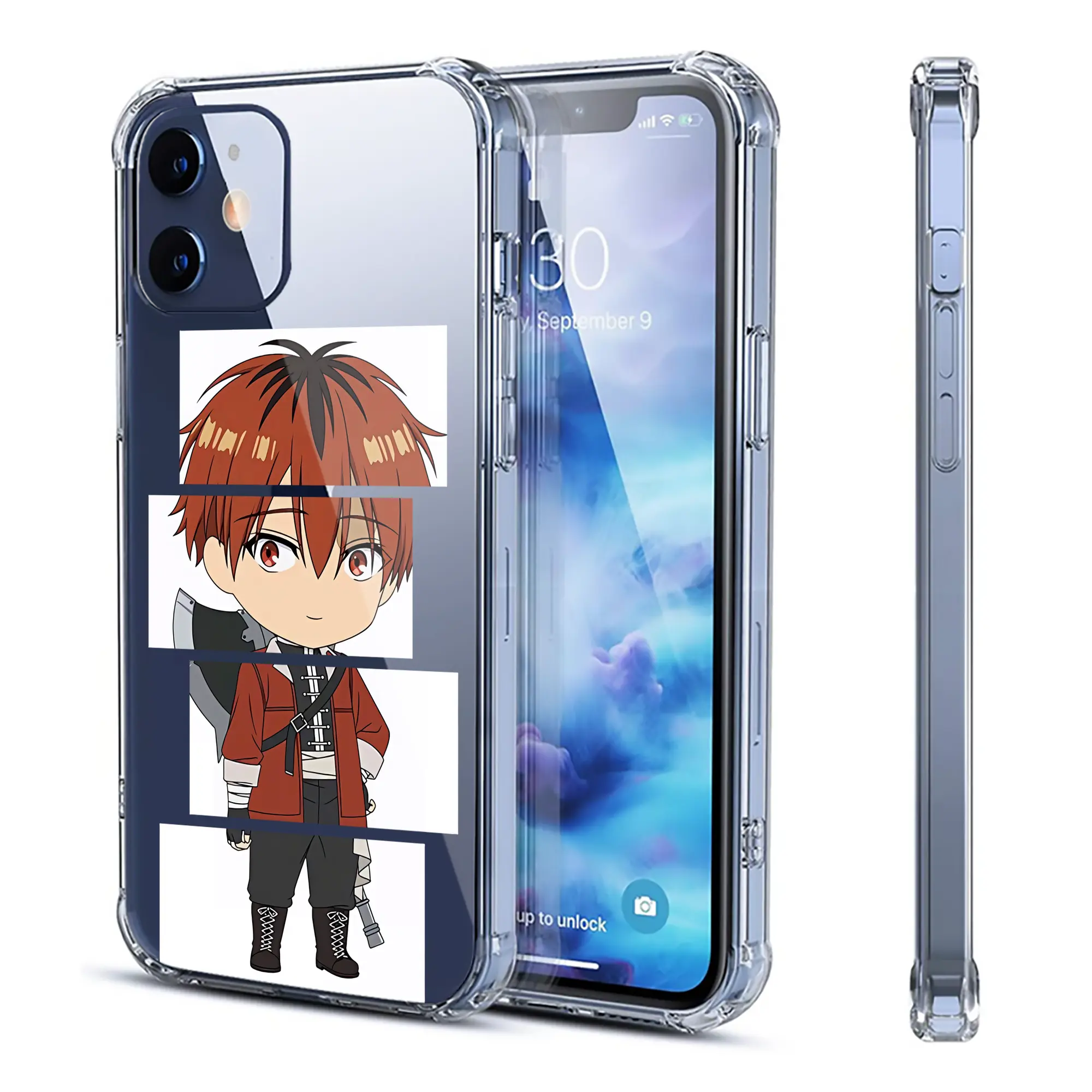 葬送のフリーレン（Frieren） グッズ,シュタルク（Stark） - IPhone 12シリーズ対応 ・ 透明スマホケース ・ クリアソフトケース ・ TPU素材 ・ 耐衝撃 ・ 高密着 ・ 防汚 防指紋 ・ 簡単着脱